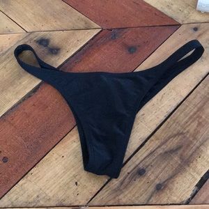 Small, black, cheeky bikini bottoms
